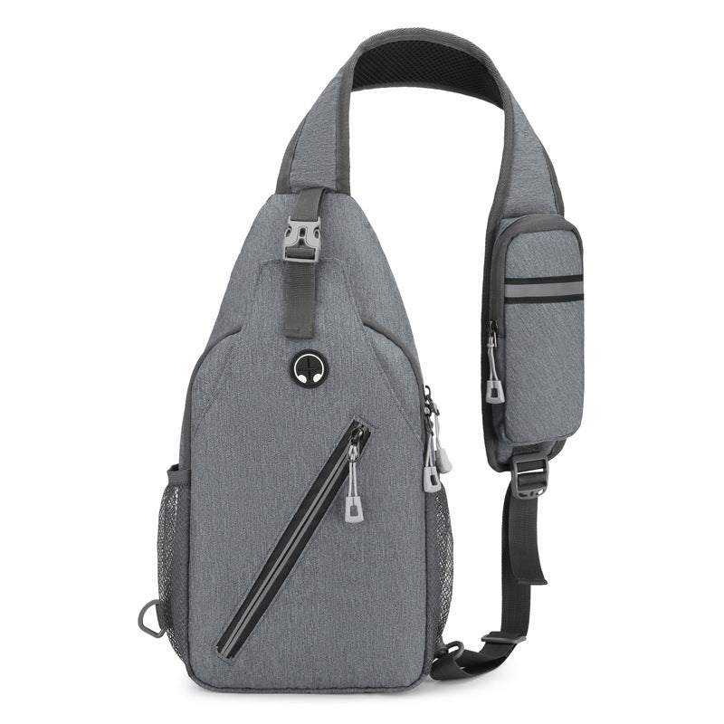 Multifunctional Men’s Canvas Crossbody Bag – Durable Shoulder Chest Messenger Bag