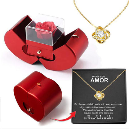 Eternal Rose Apple Jewelry Box – A Gift of Love, Beauty &amp; Surprise