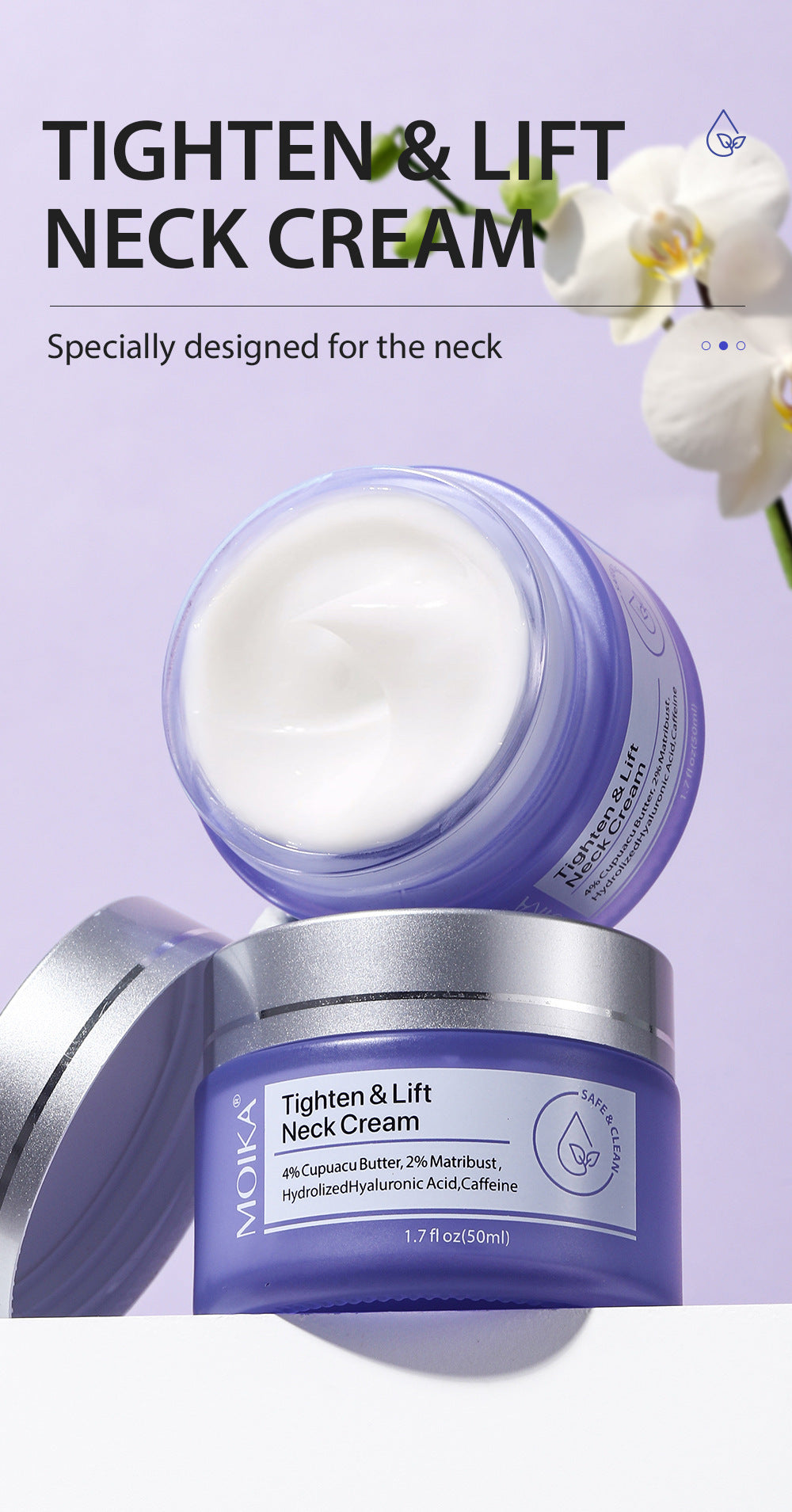 Anti-Wrinkle Neck Cream – Tightening & Firming Formula to Reduce Necklines and Fine Lines