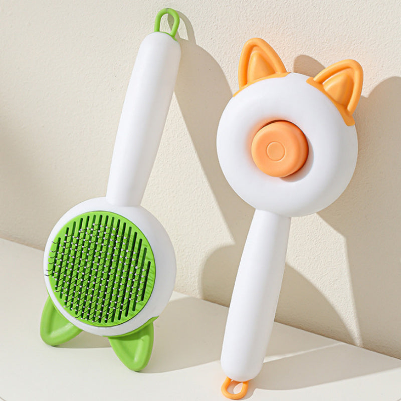All-in-One Pet Hair Remover Brush – Self-Cleaning Dematting Tool for Dogs & Cats