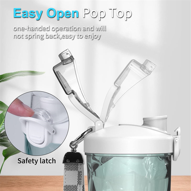 Portable Blender Juicer – Personal 600ml Mini Blender for Shakes &amp; Smoothies with 6-Blade Stainless Steel, USB Type-C Rechargeable