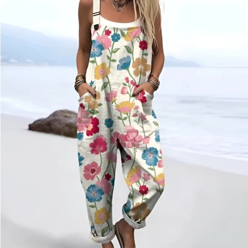 Women's 3D Digital Printed Casual Pants – High Waist Button Strap Trousers for Everyday Wear
