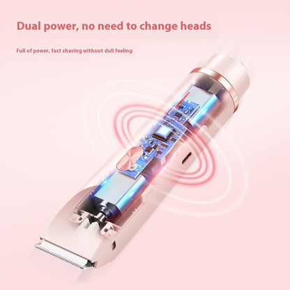 2-in-1 Electric Hair Remover for Women – Double Head Shaver for Body &amp; Bikini Line