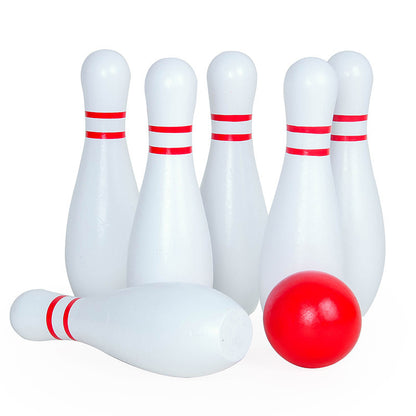 Mini Wooden Bowling Game Set for Kids – Fun Indoor Toy by Xinmiao (Ages 3+)