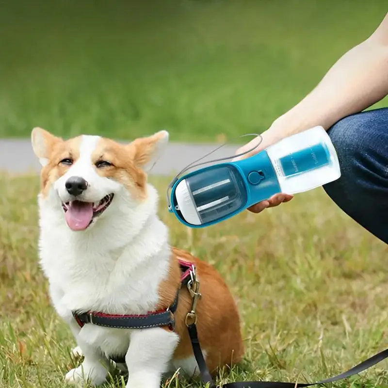 3-in-1 Portable Dog Water Cup – Hydration, Snacks &amp; Clean-Up All in One!