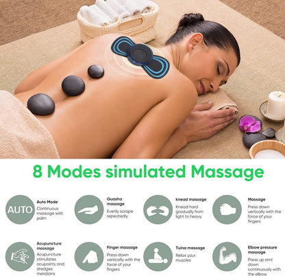Mini Massager with 8 Modes &amp; 19 Strength Levels – Rechargeable Electric Massager for Shoulder, Arms, Legs &amp; Back Pain (Men &amp; Women