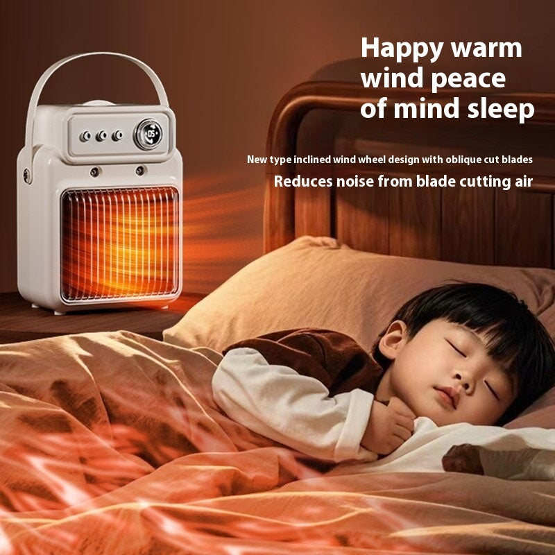 2-in-1 Efficient Room Heater & Humidifier – 1200W Indoor Table Heater with Safety Features