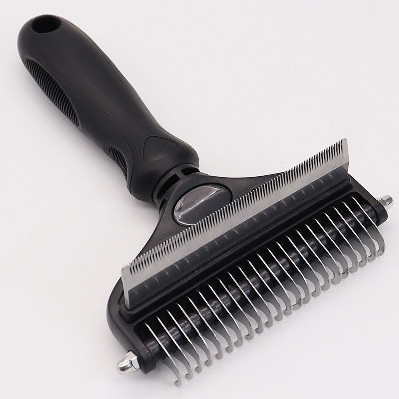 Pet Hair Unknotting Comb – Two-in-One Thin Comb for Grooming & Detangling