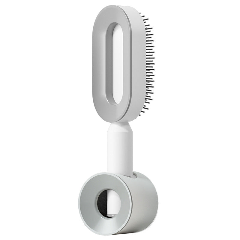 Self-Cleaning Hair Brush for Women – Anti-Static Scalp Massage Comb with One-Key Hair Removal