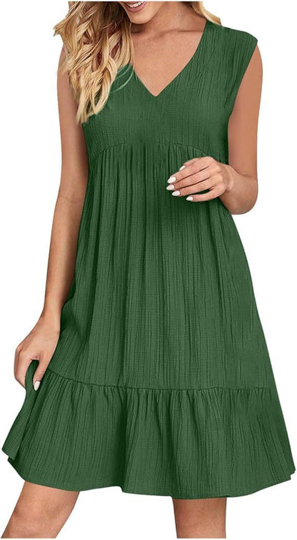 V-neck Niche Design Casual Elegant Lines Dress
