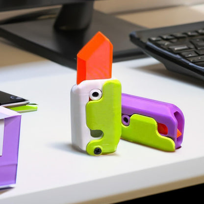 3D Printed Gravity Radish Knife – Fidget Toy & Mini Decompression Gift