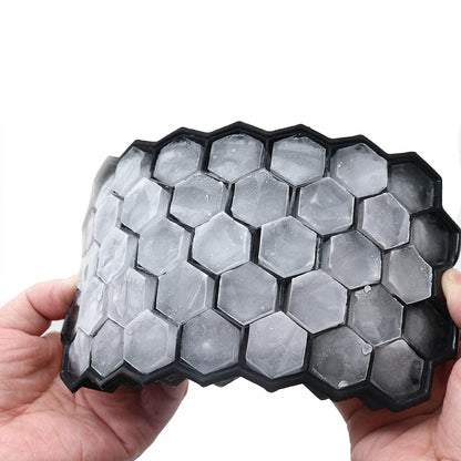 Ice Cube Maker Tray – BPA-Free Silicone Molds (Pack of 2) | Multi-Use for Drinks, Juices, Cocktails