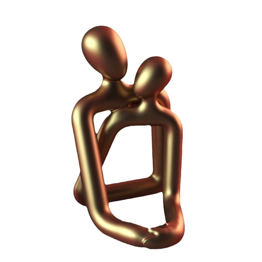 Heartwarming Loving Couple Resin Statue – A Timeless Symbol of Love for Elegant Modern Decor