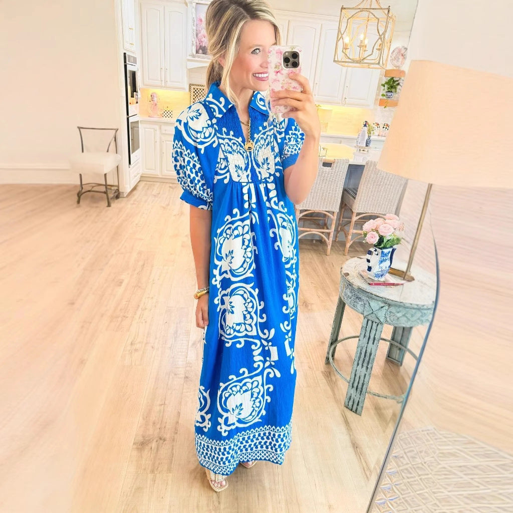 Pullover Print Dress For Women