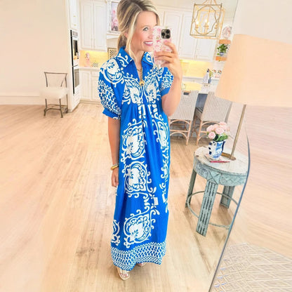 Pullover Print Dress For Women