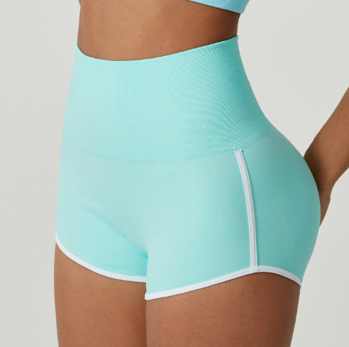 Women’s Contrast Color Peach Hip Hot Pants – Stylish & Comfortable