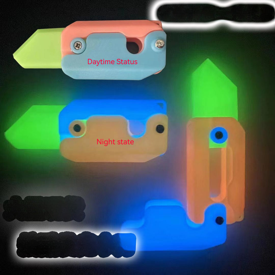 3D Printed Gravity Radish Knife – Fidget Toy & Mini Decompression Gift