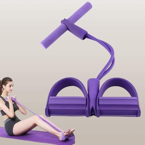 Yoga Pedal Puller Resistance Band – Foam &amp; Natural Rubber Exercise Equipment for Strength Training, Stretching &amp; Fitness