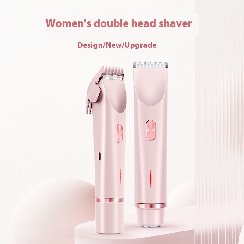 2-in-1 Electric Hair Remover for Women – Double Head Shaver for Body &amp; Bikini Line