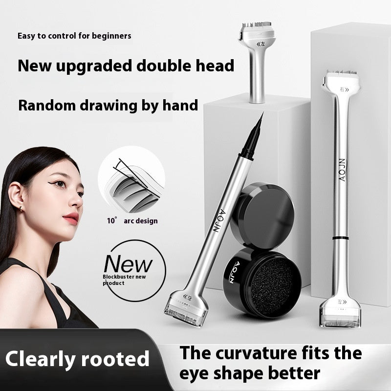 Double-Headed Eyelash Stamp Pen – Waterproof, Natural, Long-Lasting Eyeliner