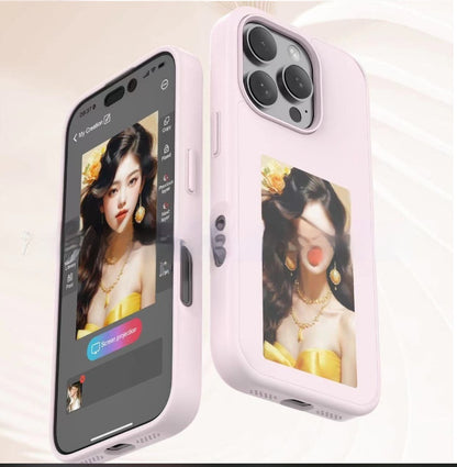 E-ink Screen Phone Case – Unlimited Screen Projection | Personalized Battery-Free Luxury Phone Cover