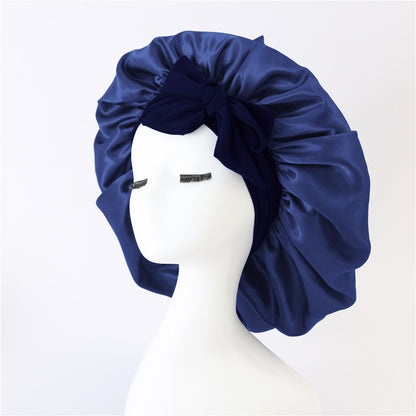 Adjustable Satin Hair Bonnet for Sleeping – Silk Night Cap Scarf Wrap for Curly Hair Protection