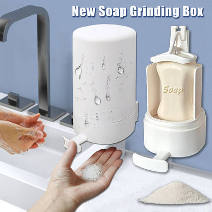 Dry Soap Grinding Box – Wall Mounted Soap Dispenser for Efficient Handwashing in Kitchens & Offices