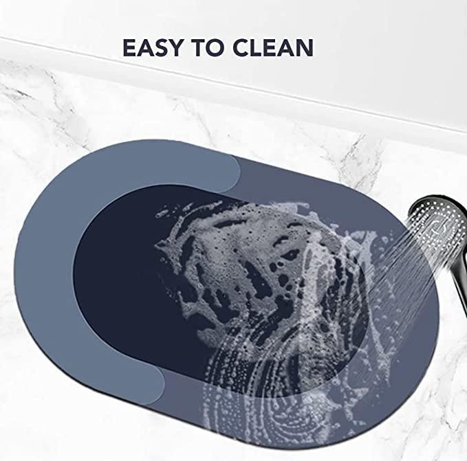 Cushion Mat Super‑Absorbent Soft Carpet – Quick‑Dry, Non‑Slip Dirt Barrier (Round, 40×60 cm)