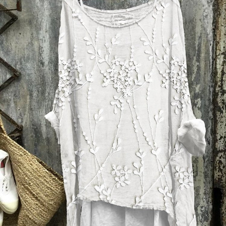 New Casual Long Sleeve Loose Printed Women's T-shirt