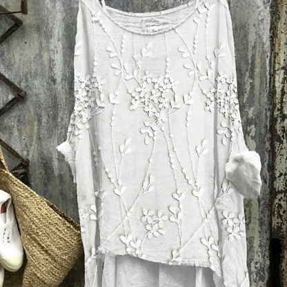 New Casual Long Sleeve Loose Printed Women's T-shirt