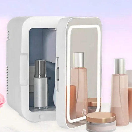 Mini Cosmetic Refrigerator – Portable Facial Mask, Skincare & Lipstick Cooler