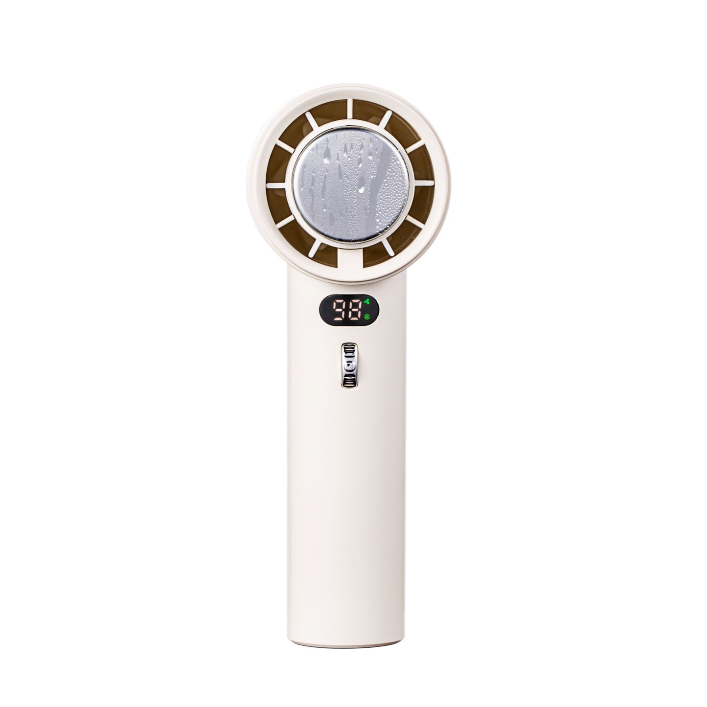 Portable Handheld Turbo Fan with Cooling Technology – 3000mAh Rechargeable Battery | Cold Compress + Adjustable Wind Speeds | Mini USB Personal Fan for Summer Relief