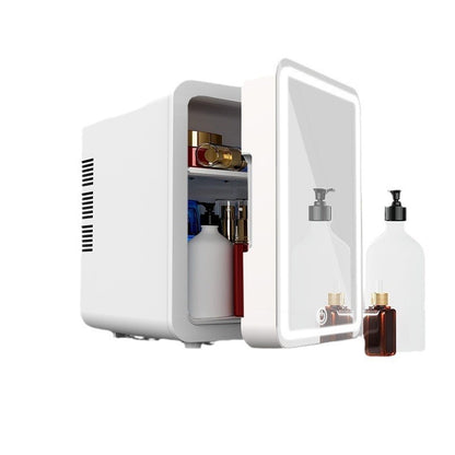 Mini Beauty Refrigerator – Portable 110V Skincare & Makeup Cooler with Built-in Light