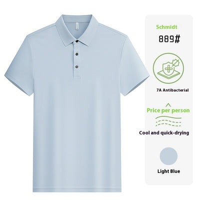 Unisex Short Sleeve Work Shirt – Custom Lapel Uniform with Company Logo Embroidery for Team & Group Wear