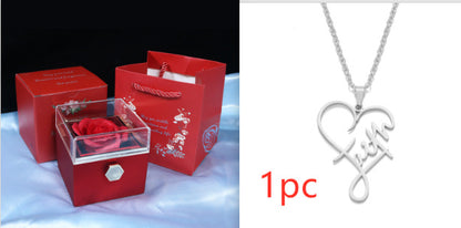 Rotating Soap Flower Rose Gift Box – A Timeless Romantic Surprise with Hidden Jewelry Drawer