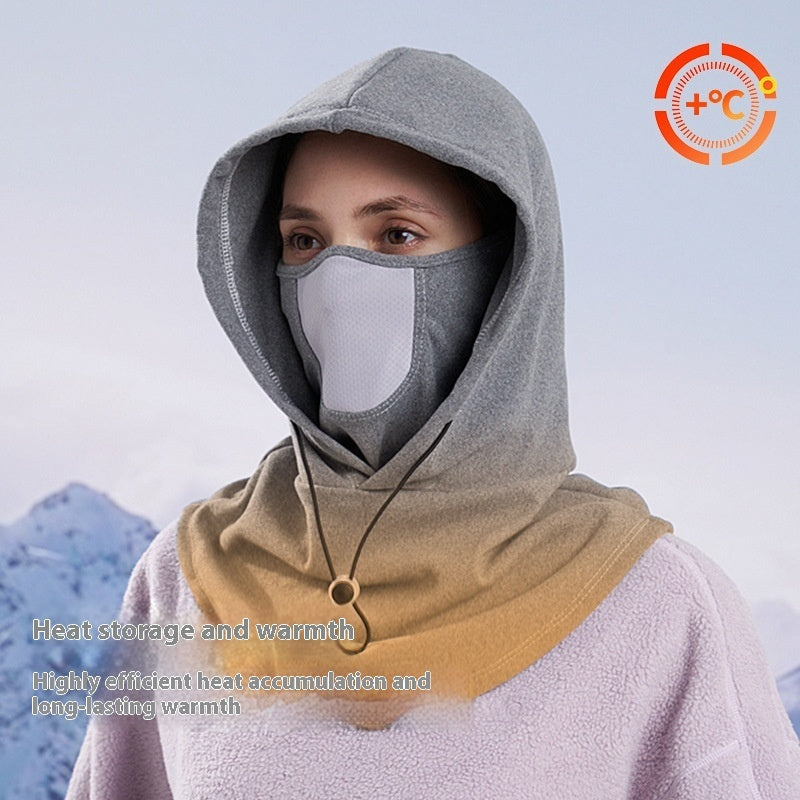 3-in-1 Winter Fleece Hood – Neck Warmer, Face Mask & Hat for Cold Weather and Riding
