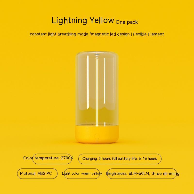 New LED Camping Light – Type-C Rechargeable Portable Ambient Night Lamp