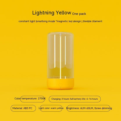 New LED Camping Light – Type-C Rechargeable Portable Ambient Night Lamp