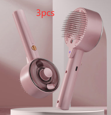 3-in-1 Pet Hair Remover Brush – Steam Grooming Tool for Dogs & Cat