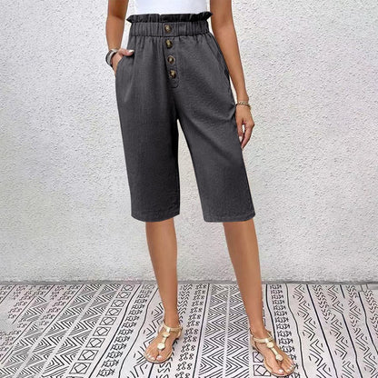 Fashion Solid Color Women's Casual Pants Shorts
