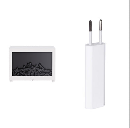 Flame Aromatherapy Diffuser – 3D Fireplace Effect Humidifier with Colorful LED & Large Fog Output