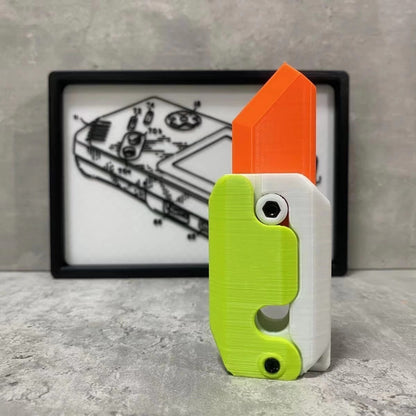 3D Printed Gravity Radish Knife – Fidget Toy & Mini Decompression Gift
