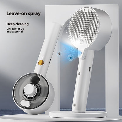 3-in-1 Pet Hair Remover Brush – Steam Grooming Tool for Dogs & Cat