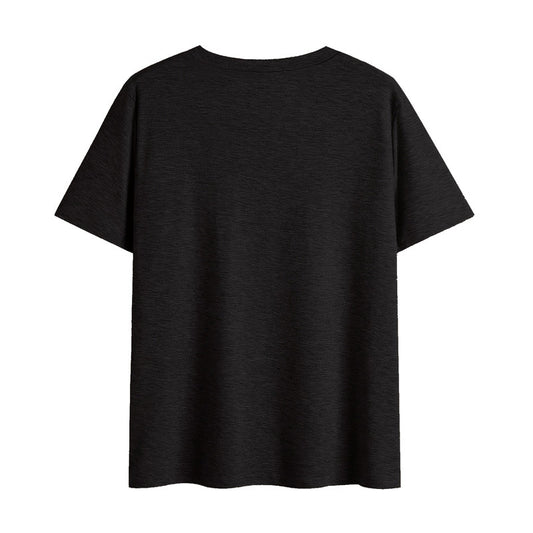 Women's Daisy Print V-Neck T-Shirt – Short Sleeve Summer Casual Tee