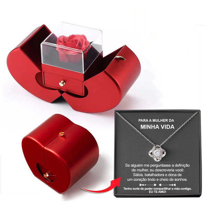 Eternal Rose Apple Jewelry Box – A Gift of Love, Beauty &amp; Surprise