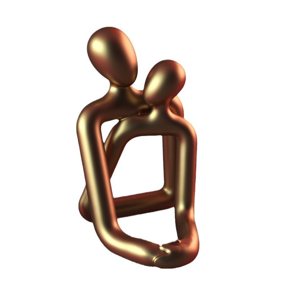 Heartwarming Loving Couple Resin Statue – A Timeless Symbol of Love for Elegant Modern Decor