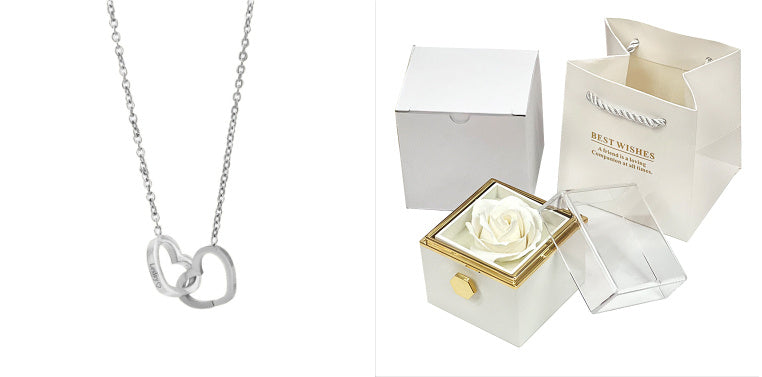 Rotating Soap Flower Rose Gift Box – A Timeless Romantic Surprise with Hidden Jewelry Drawer