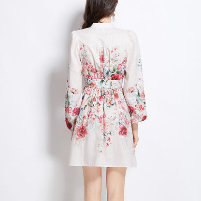 Women's French Retro Fashion Dress – Elegant Vintage-Inspired Style