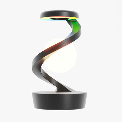 Rotating Moon Desk Lamp with Wireless Phone Charging – Futuristic Glow Meets Modern Functionality