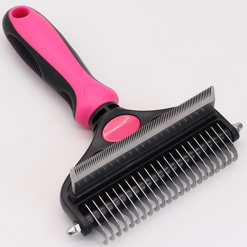 Pet Hair Unknotting Comb – Two-in-One Thin Comb for Grooming & Detangling